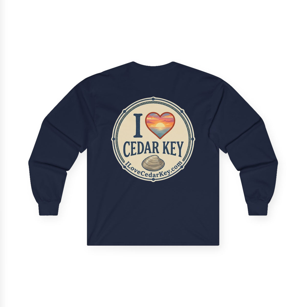 Official I Love Cedar Key logo  — Long Sleeve T-Shirt