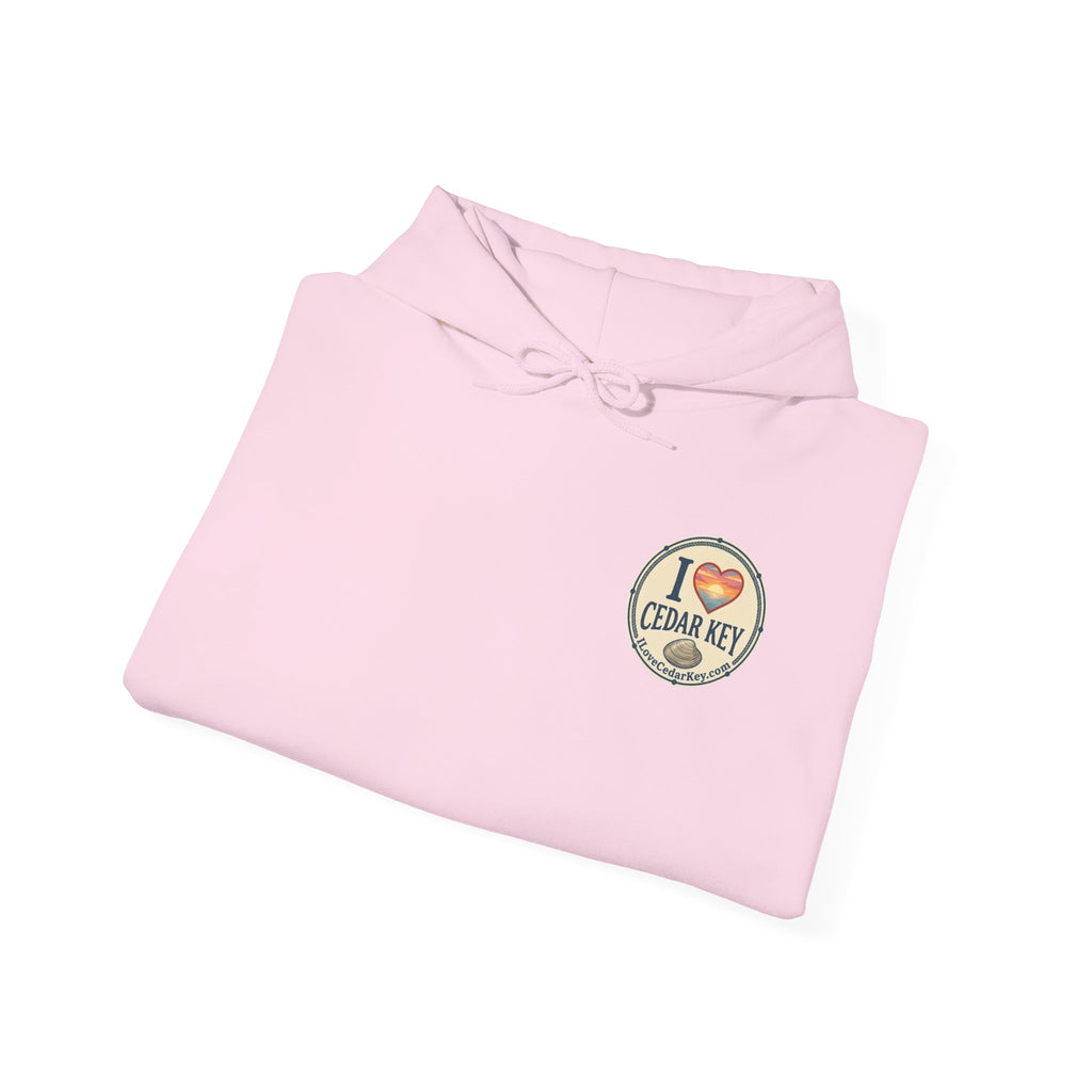 Hoodie - I  Love Cedar Key logo Pullover