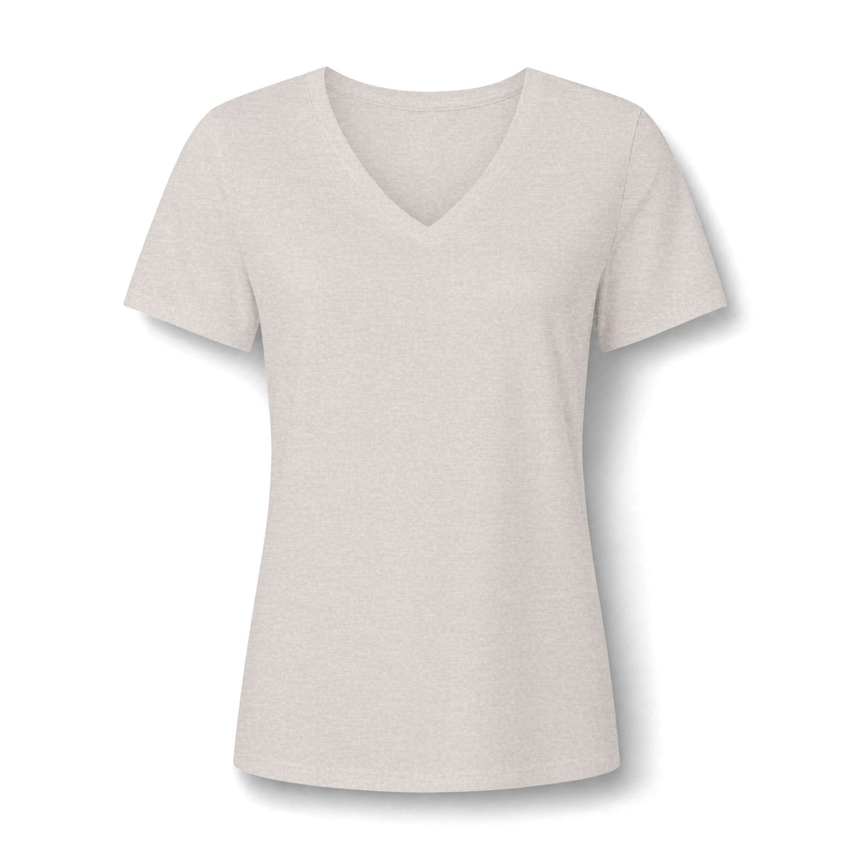 I Love Cedar Key Women's Relaxed V-Neck Tee — Soft Heathered Everyday Shirt