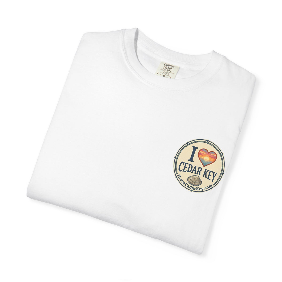 Official "I Love Cedar Key" Logo T-Shirt | Coastal Florida Tee