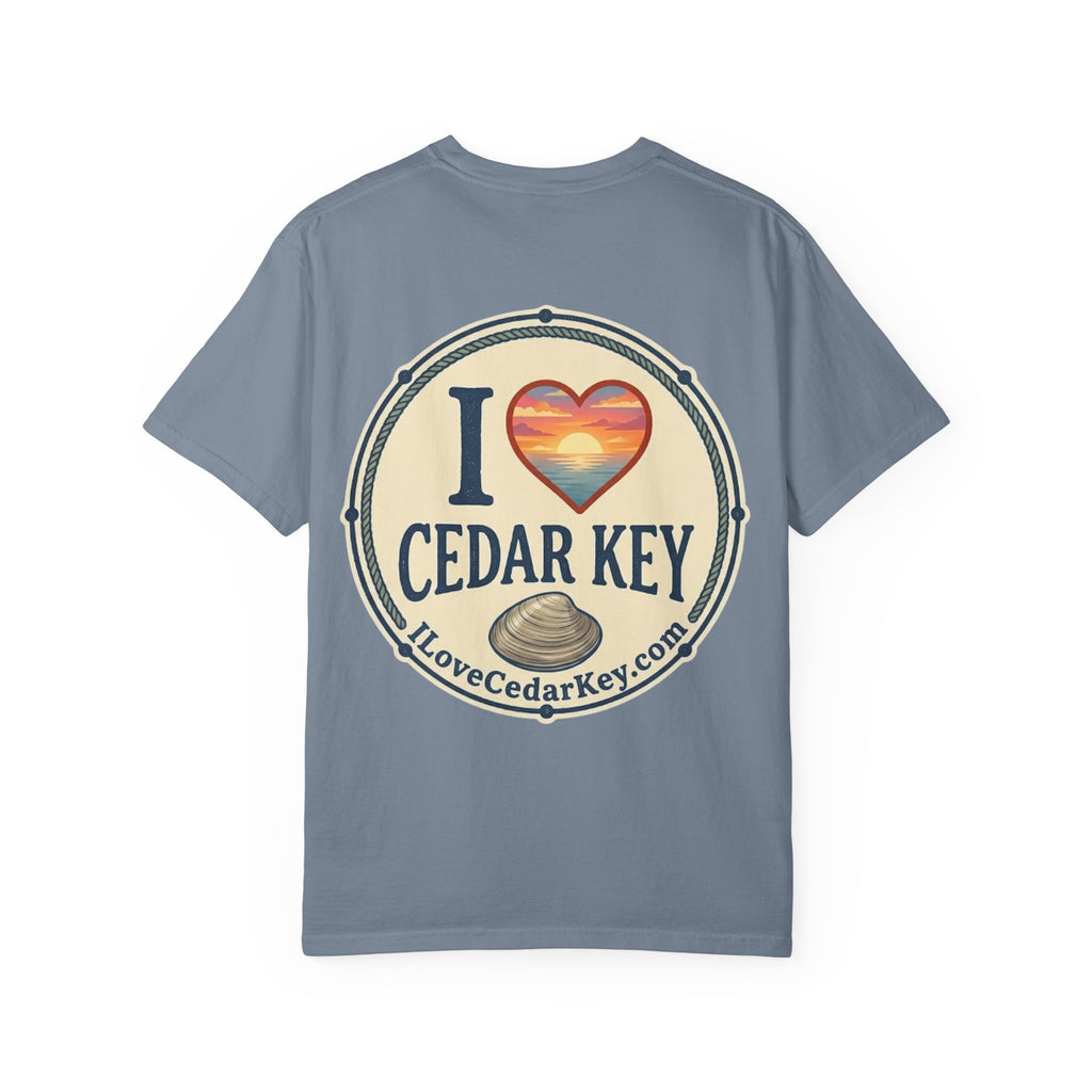 Official "I Love Cedar Key" Logo T-Shirt | Coastal Florida Tee