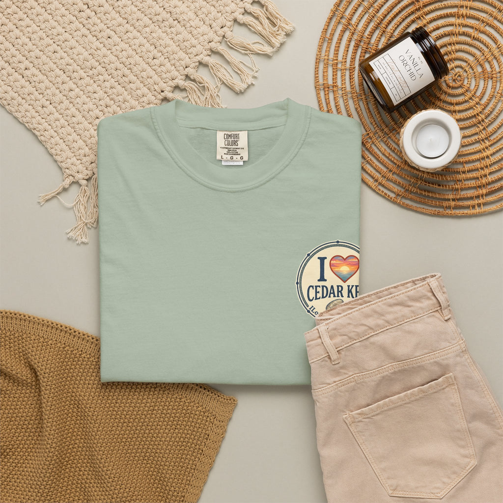 Official "I Love Cedar Key" Logo T-Shirt | Coastal Florida Tee