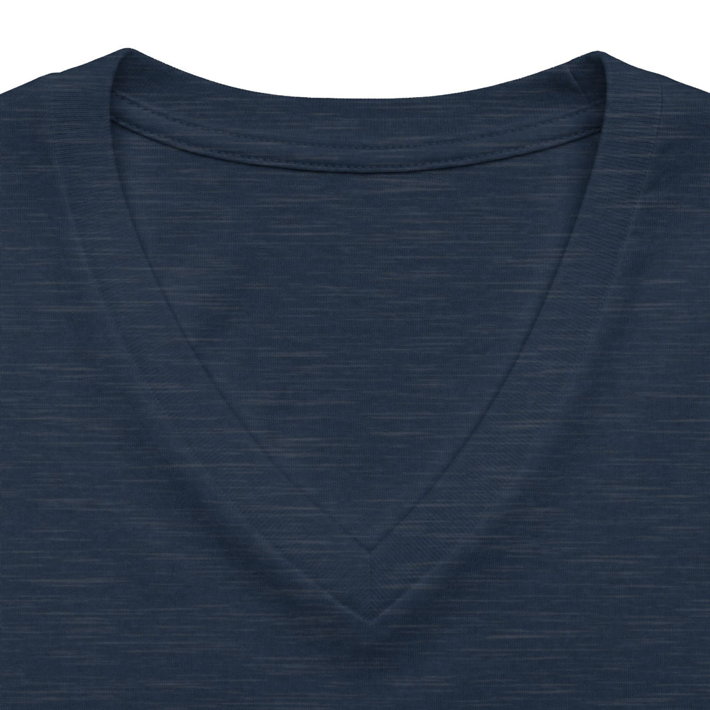 I Love Cedar Key Women's Relaxed V-Neck Tee — Soft Heathered Everyday Shirt