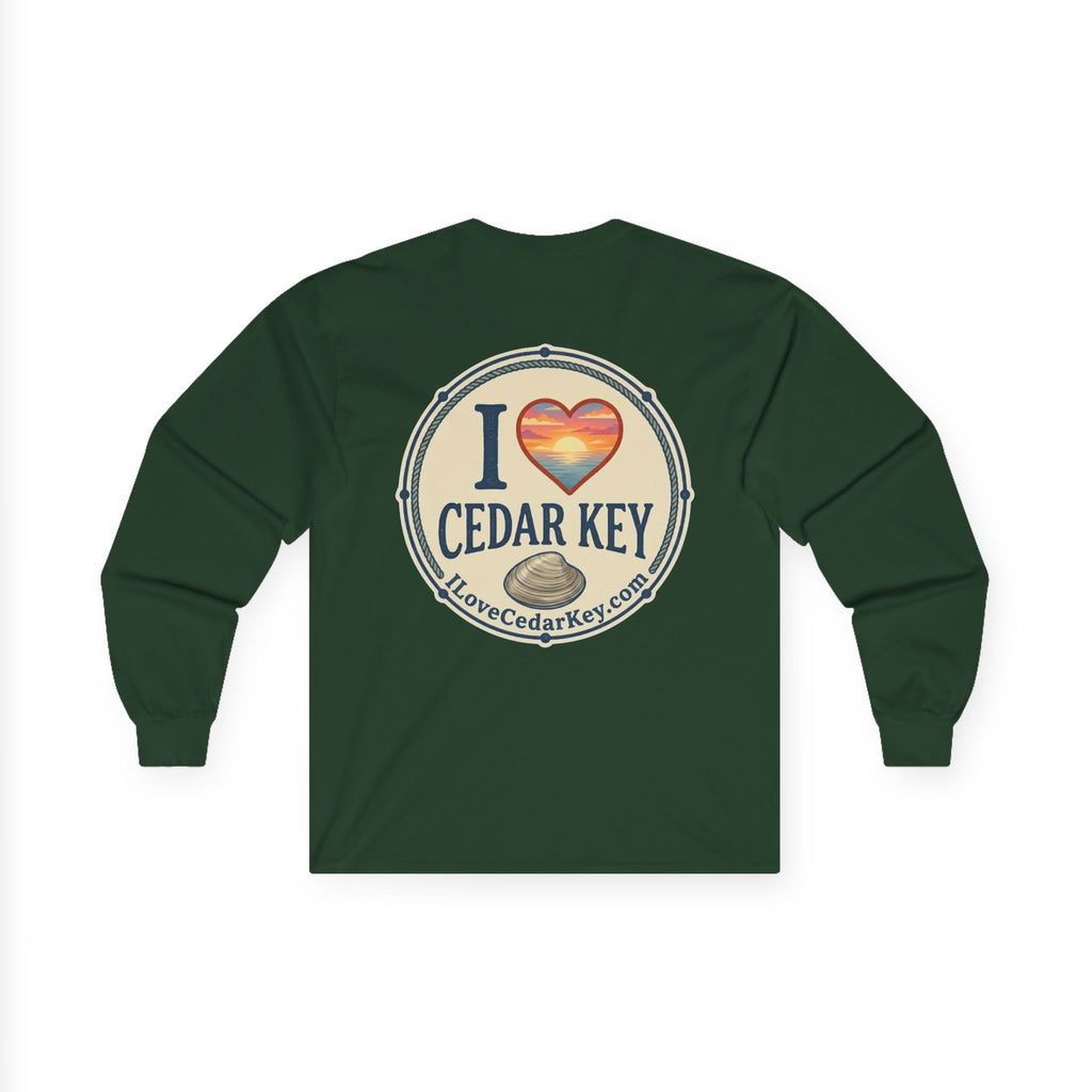 Official I Love Cedar Key logo  — Long Sleeve T-Shirt