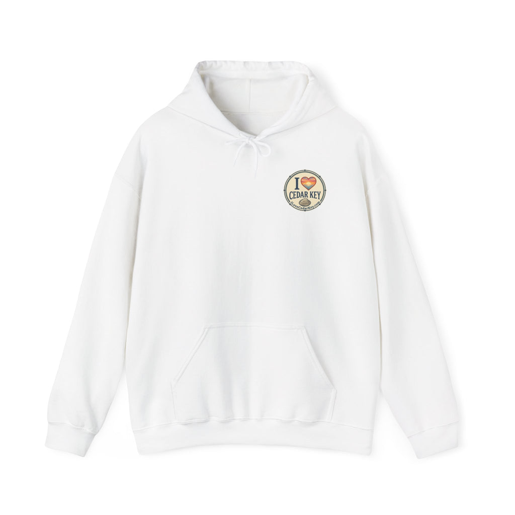 Hoodie - I  Love Cedar Key logo Pullover