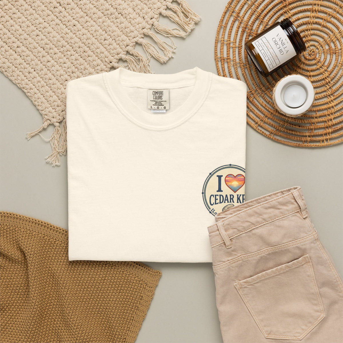 Official "I Love Cedar Key" Logo T-Shirt | Coastal Florida Tee