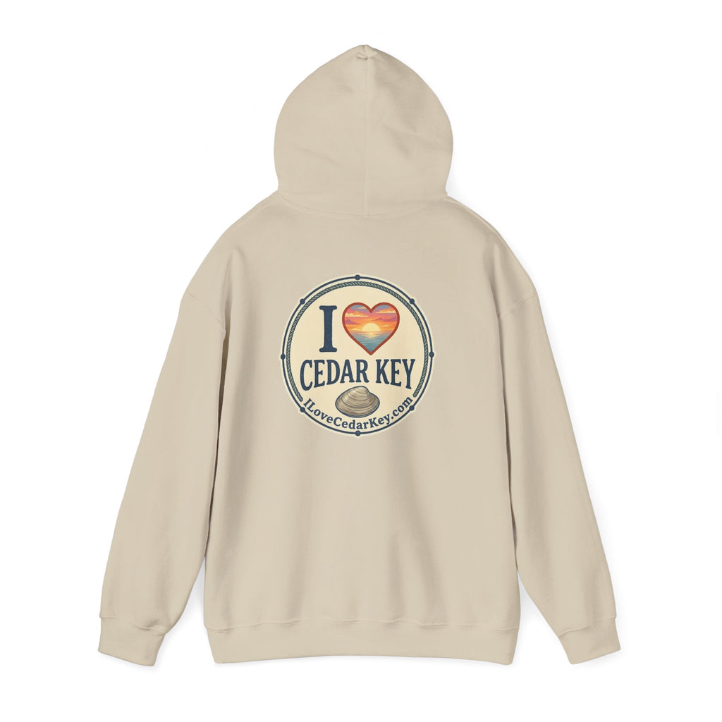 Hoodie - I  Love Cedar Key logo Pullover